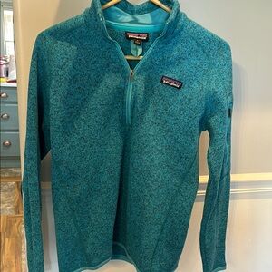 Patagonia Blue Quarter-Zip Pullover size Small